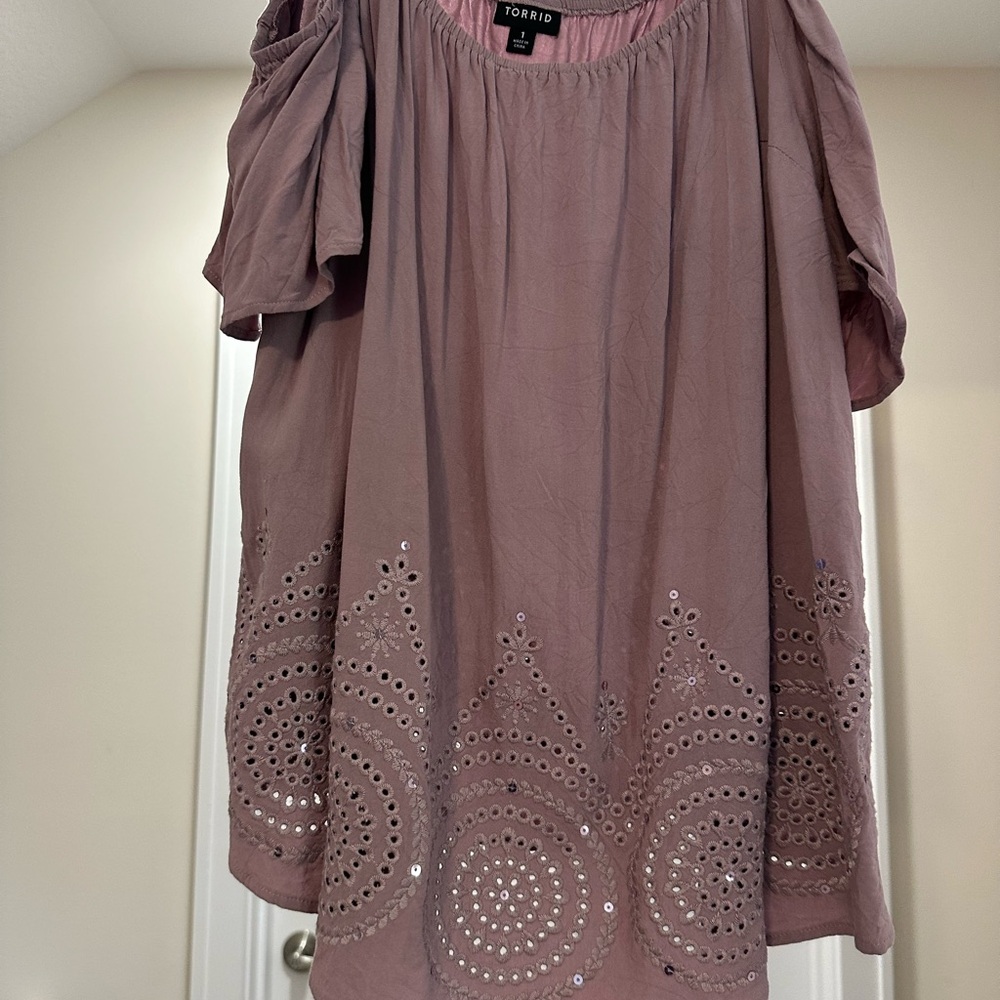 Torrid off the shoulder shirt